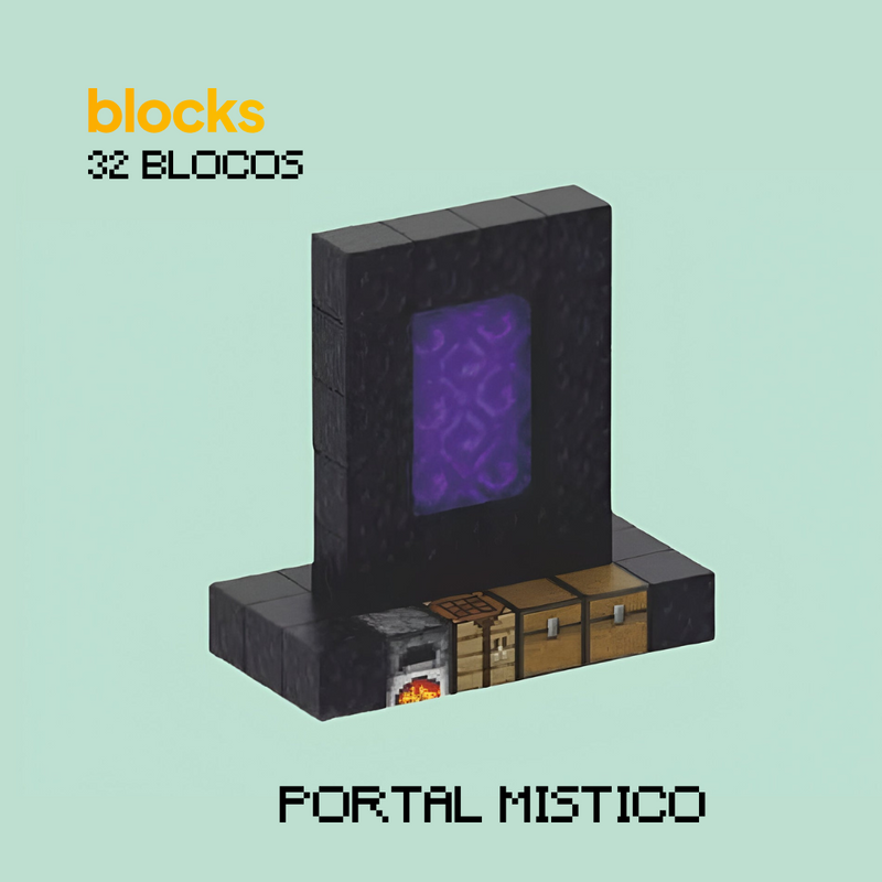 Portal Místico Minecraft® (32 Blocos)