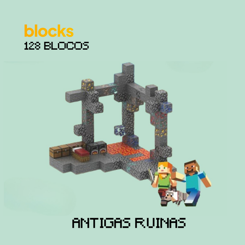 Antigas Ruinas Minecraft® (128 Blocos)