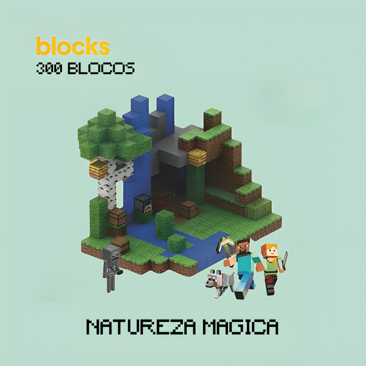 Natureza Mágica Minecraft® (300 Blocos)