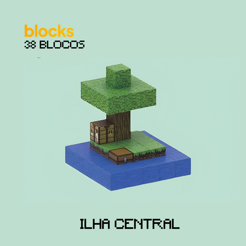 Ilha Central Minecraft® (38 Blocos)