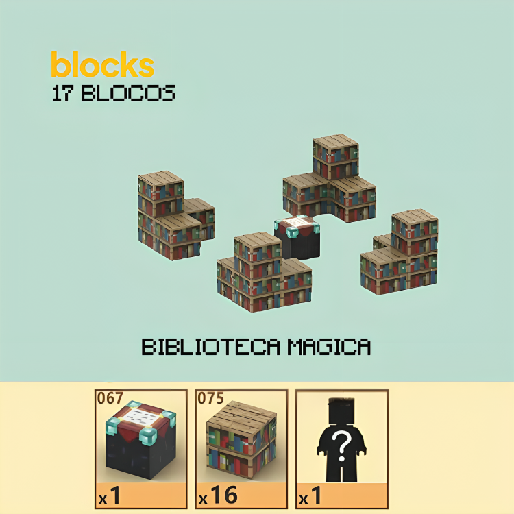 Blocos Magnéticos Minecraft® - Vários Modelos