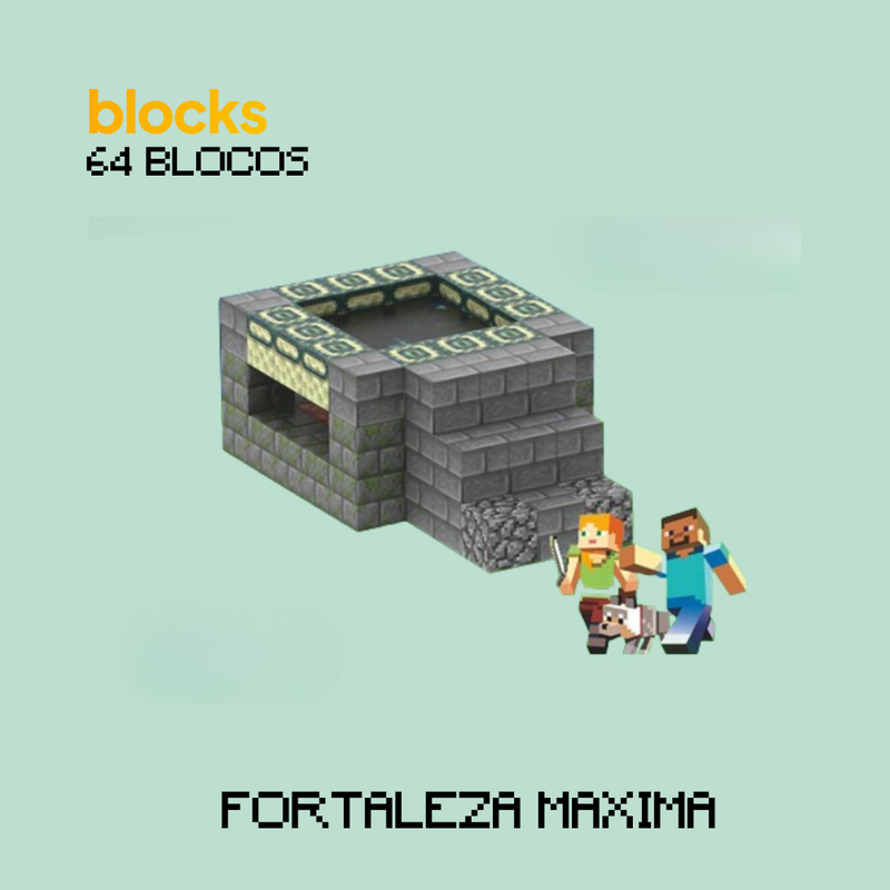 Fortaleza Máxima Minecraft® (64 Blocos)