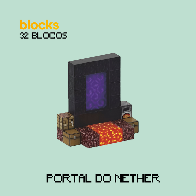 Portal do Nether Minecraft® (32 Blocos)