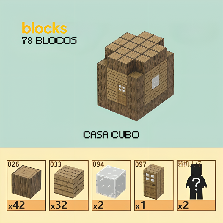 Blocos Magnéticos Minecraft® - Vários Modelos