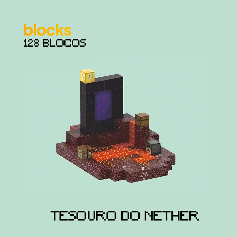 Tesouro do Nether Minecraft® (128 Blocos)