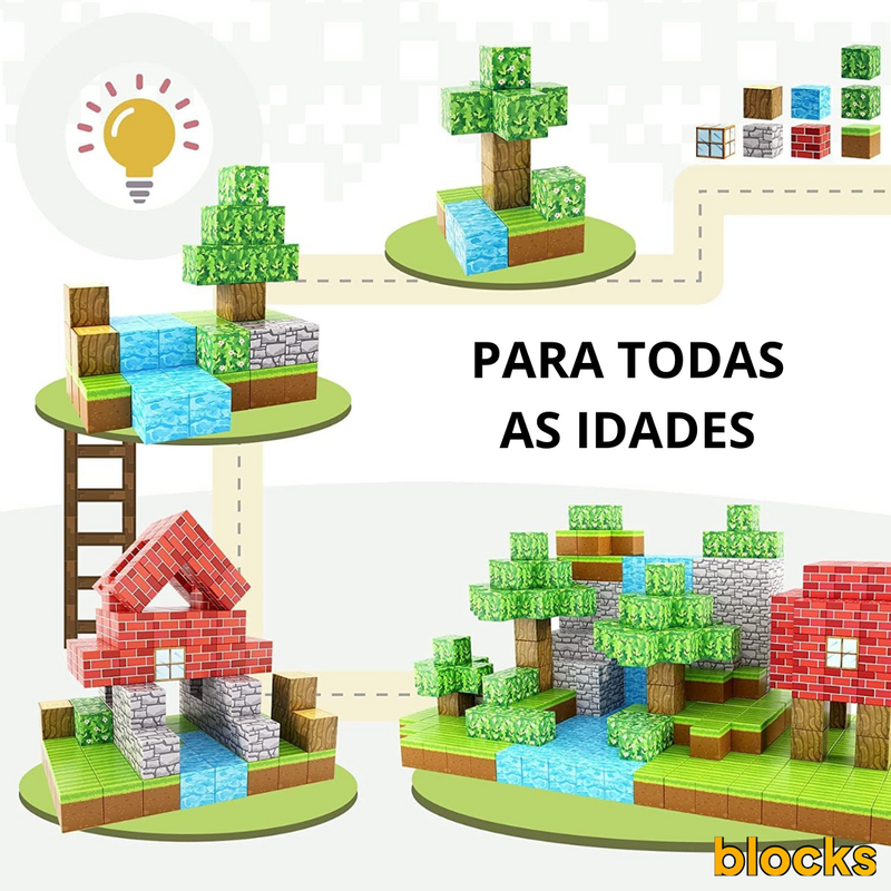 Blocos de Construção (Coleção 01) - 25/50/75 peças